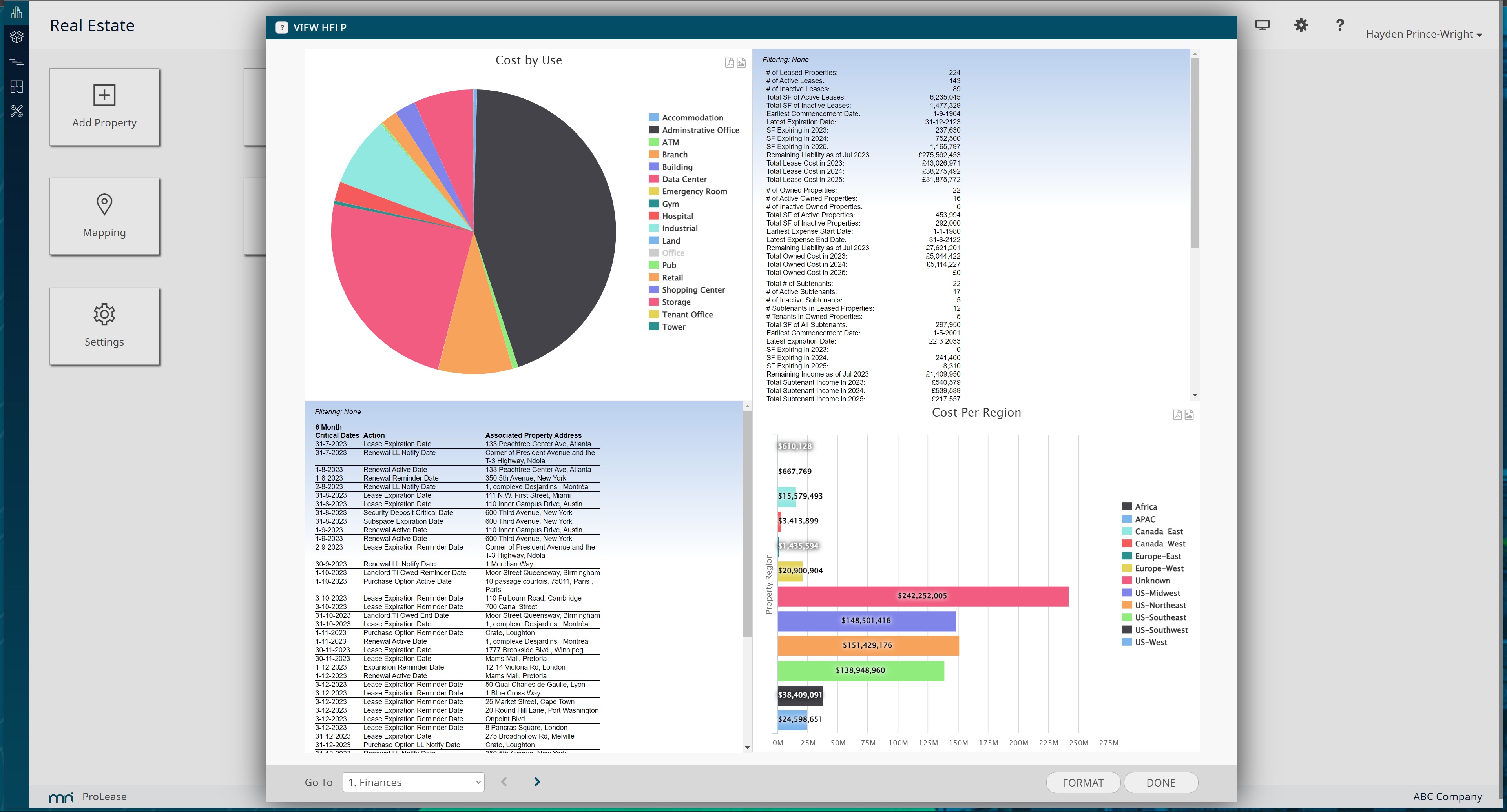 screenshot of MRI ProLease